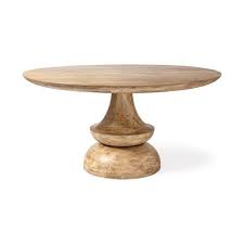 For large groups of eight, you'll want to take a trip back up to the top of this post for the 72 inch round oak option pictured there. Mercana Crossman Blonde Round Solid Wood Dining Table 68518 Ab Bellacor In 2021 Solid Wood Dining Table Dining Table 60 Inch Round Dining Table