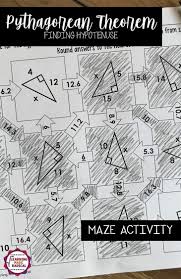 Practice Solving For Hypotenuse When Given Side Lengths Students Can Complete All Problems As Well As Following The Pythagorean Theorem Theorems Coding School