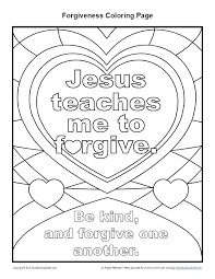You will find fun early childhood activities for toddlers, preschoolers and kindergarten. Jesus Teaches Me To Forgive Printable Coloring Page