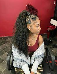 So Gorgeous Do You Love This Braid High Ponytail Follow Fabbabeshair For More Hairstyl Braided Ponytail Hairstyles Weave Ponytail Hairstyles Long Hair Styles
