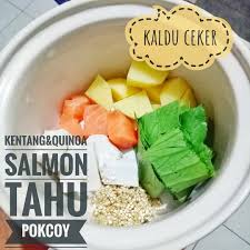 150 resep mpasi salmon 9 bulan ala rumahan yang mudah dan enak dari komunitas memasak terbesar dunia! Menu Mpasi Made By Mommy Kikiyanantha Mpasi 6mo Day 20 Menu 4 Kentang Quinoa Ikan Salmon Tahu Pokcoy Ht