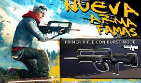 X2 scar, cajas de botín de armas blood moon, evolution stone, diamante royale, ticket incubator, x2 ticket royale de armas. Nueva Arma Famas La Primer Arma Garena Free Fire Facebook