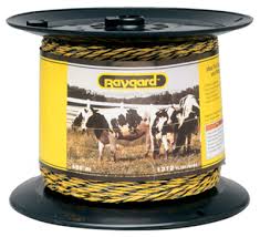 Install your electric fence safely and efficiently with our selection of electric fence products at menards. Electric Fence Wire Yellow Black Aluminum Fiberglass 1 312 Ft Spool Ramsey Hardware