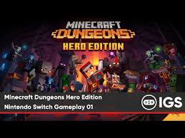 Minecraft dungeons — in a classic and familiar style, . Video Dungeon Hero Gameplay