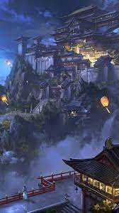 Sad anime iphone wallpapers 43 images wallpaperboat. Anime Sky Lantern Mountain Japanese Castle Night Iphone 11 Wallpaper 4k Japan 1080x1920 Wallpaper Teahub Io