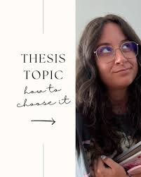 Are you in the process of choosing your thesis topic and don't know how to  do it? I got you 🫶 Here are some quick and clear tips
