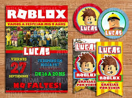 Hay 6 modelos de tarjetas de cumpleaños de roblox para editar e. Roblox Cumpleanos Personalizado Kit Imprimible Candybar 349 00 Kit Imprimible Invitaciones Para Imprimir Imprimible