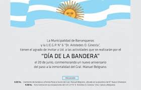En honor al aniversario de su creador: Nuestra Ciudad Se Prepara Para Celebrar El Dia De La Bandera Barranqueras Online