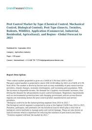 Terminix anti termite and pest control service. Pest Control Market Global Forecast To 2021