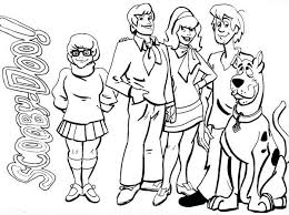 Meet All The Scooby Doo Team Members Coloring Page Scooby Doo Coloring Pages Cartoon Coloring Pages Birthday Coloring Pages
