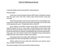 Pidato Tentang Perpisahan Kelas 6 Sd Whatweallwant 2021