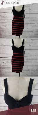Twelve By Twelve Black Red Party Dress Amazing Dress By Twelve By Twelve Black With Red Stripes Feels Like A Thin Red Dress Party Black And Red Red Party