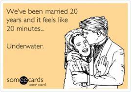 Oct 24, 2017 · send heartfelt, funny and romantic anniversary greetings by using these happy anniversary quotes for husbands, wives or other couples. We Have Been Married Twenty Years Funny Quotes Anniversary Quotes Funny Anniversary Funny Birthday Quotes Funny