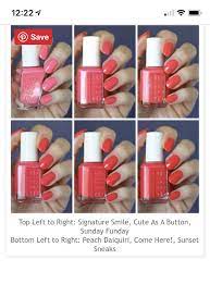 (yay bad jokes!) i'm back today with one of my all time favorite polishes. Pin By Larissa Navarro On Mani Pedi Coral Nail Polish Red Nails Essie Pink