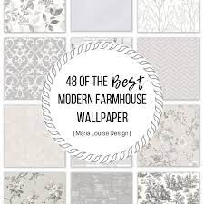 Searches for peel stick wallpaper are up 385 percent on etsy over the past few months alone, and not just for use on walls. 48 Of The Best Modern Farmhouse Wallpaper Maria Louise Design