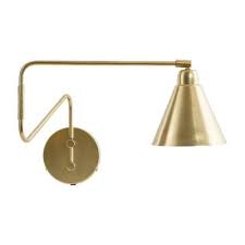 House Doctor 1 Bulb Brass Lamp With Brass Shade In 2020 Wall Lights Wall Lamp Brass Wall Lamp