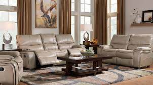 This rustic living room from ad has a beautiful bout of natural lighting that is the best accent of the entire room. Beige Brown Gray Living Room Furniture Decorating Ideas
