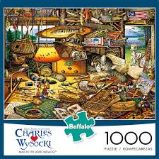 Charles Wysocki Max In The Adirondacks 1000 Piece Jigsaw Puzzle Buffalo Games 1000 Piece Jigsaw Puzzles Cat Puzzle