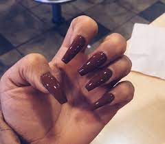 Pin By Sadie Ramos On Nails Fall Acrylic Nails Heart Nails Nail Designs Fall Acrylic