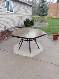 With a hexagon table you're all sitting over all others to visitor with a different simple. My Patio Is Dry In The Perfect Hexagon Shape Of My Table After A Spring Rain Oddlysatisfying