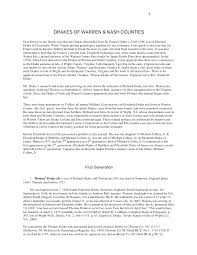 DRAKES OF WARREN & NASH COUNTIES