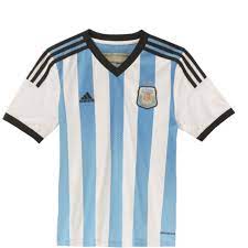 The kimbo logo is featured on the back. Adidas Afa Home Argentinien Heim Trikot 2014 Wm Kinder Weiss Blau Fussballgott24 Himmlisch Shoppen Teuflisch Gunstig