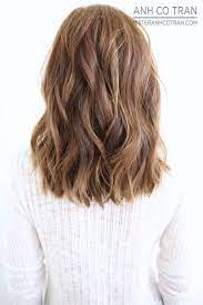 Shoulder Length Hair Back View Coupe De Cheveux Permanente Cheveux Coiffure Cheveux Mi Long