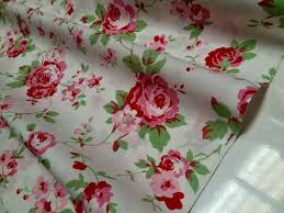 Cath Kidston Ikea Rosali 100 Cotton Fabric Material Floral Roses 150cm 59 Wide White Rose Cucito Ricamo