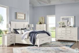 Lola Bay Seagull White Storage Panel Bedroom Set In 2020 Bedroom Panel Bedroom Set White Storage