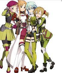 The girl's squad in GGO. : r/swordartonline