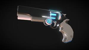 Futuristic handguns