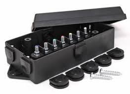 A breakout box is typically a box wherein the input is passed to the output, with a set of this occurs even with wiring as short as 1~2ft., and with the typical trailer brake wiring that can be 30ft or longer. Husky Towing 33200 7 Terminal Trailer Junction Box