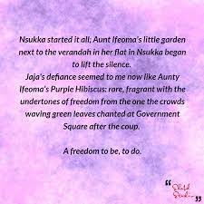 Purple Hibiscus Purple Hibiscus Quotations Book Quotes