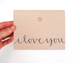 Romantic Greeting Card I Love You Modern Calligraphy And Etsy Calligraphy Cards Typography Christmas Card Hand Lettering