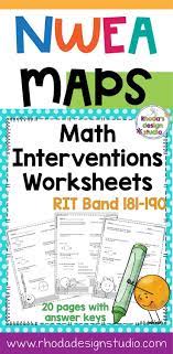 Nwea Map Prep Math Practice Worksheets Rit Band 181 190 Distance Learning Math Practice Worksheets Nwea Math Nwea Map