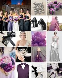 Black And Silver Wedding Purple Black And Silver Weddings Black Silver Wedding Purple Black Wedding Wedding