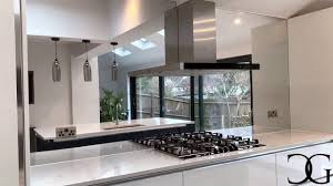 modern white wren kitchen and large