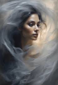 The portrait of a friend as I see her: emanating light. (Painted in  procreate)