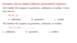 Worksheet by kuta software llc. Review For The Test Find Both An Explicit Formula And A Recursive Formula For The Nth Term Of The Arithmetic Sequence 3 9 15 Explicit Formula Ppt Video Online Download