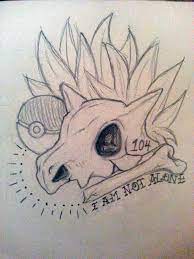 Anatomy artifact black bone cubone drawing ink marowak monochromatic pen pokemon skull stipple white illustration pointillism. Pin By Ashley Kaufman On Ink D Pokemon Tattoo Nerdy Tattoos Sleeve Tattoos
