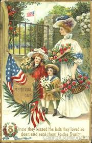 Celtic Lady Celebrating Decoration Day Memorial Day Vintage Postcards Postcard