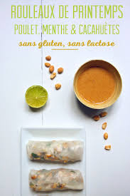 Rouleaux De Printemps Au Poulet Menthe Et Cacahuetes Sans Gluten Et Sans Lactose Scarlett O Hlala Rouleau De Printemps Poulet Rouleau De Printemps Recette Rouleau De Printemps
