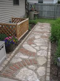 Brick Stone Path Ecosia Garden Walkway Walkway Landscaping Walkways Paths