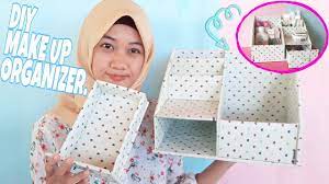 Alat dan bahan membuat tempat make up dari kardus. Cara Membuat Tempat Make Up Dari Kardus Diy Makeup Organizer Youtube