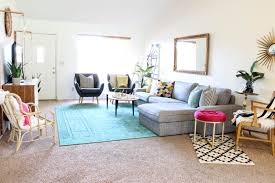Whether it's cozy or spacious, bright or. Colorful Mid Century Glam Living Room Makeover Classy Clutter