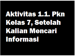 Aktivitas 1 1 Pkn Kelas 7 Setelah Kalian Mencari Informasi Operator Sekolah