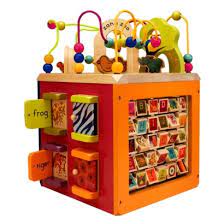 B Toys Wooden Activity Cube Zany Zoo Zany Zoo Activity Cube Zany Zoo Activity Cube