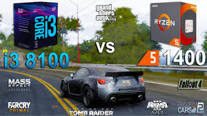 The ryzen 5 1400 has a base frequency of 3.2 ghz and can reach up to. I3 8100 Vs Ryzen 5 1400 Test In 7 Games Youtube
