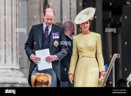 London, UK. 3rd June, 2022. Prince William leaves with his wife Catherine,  Duke and Duchess of Cambridge