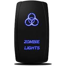Xtc power products are made in the u.s.a. Amazon Com Mictuning Mic Lsz1 5 Pin Zombie Rocker Switch On Off Led Light 20a 12v Blue Automotive